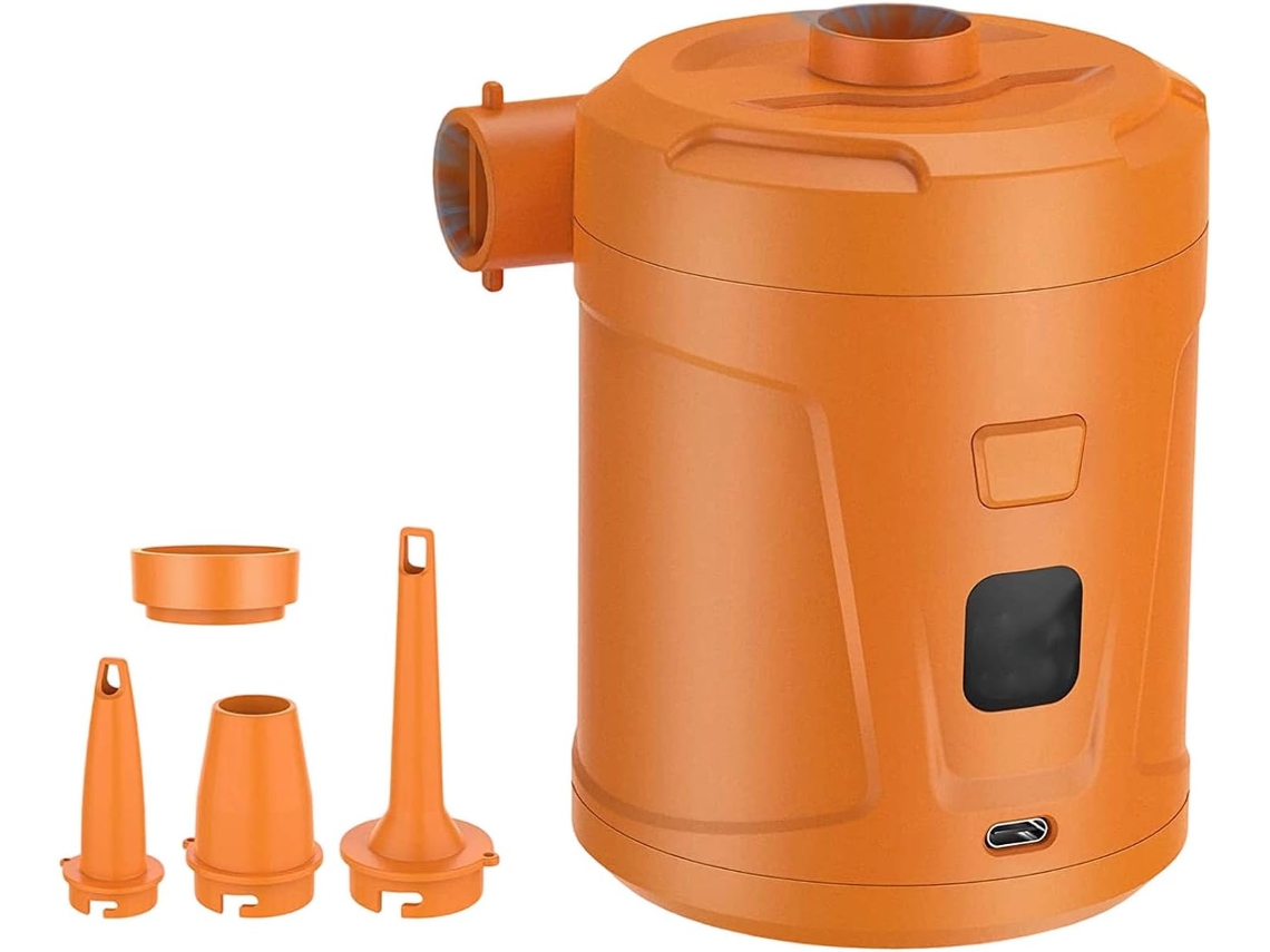 Bombas De Aire Eléctricas Portátiles Para Uso En Exteriores: Inflado Rápido Con 4 Boquillas Para Globos Inflables.