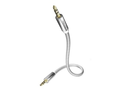 Cable Audio Premium II Blanco 1,5 m Doble Blindaje Conector Jack Macho 3,5 mm INAKUSTIK
