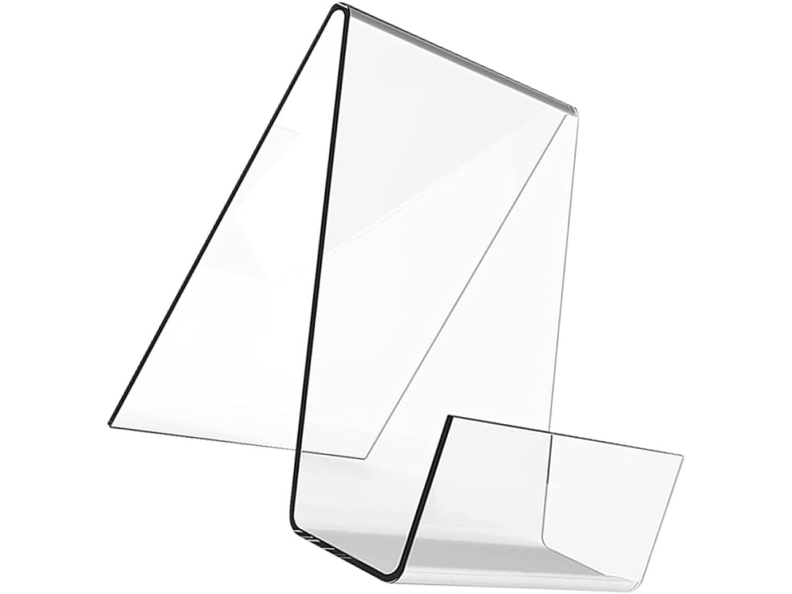 Juego de 2 portacalendarios acrílicos transparentes, antideslizantes, para escritorio, ideales para libros y Gokoco