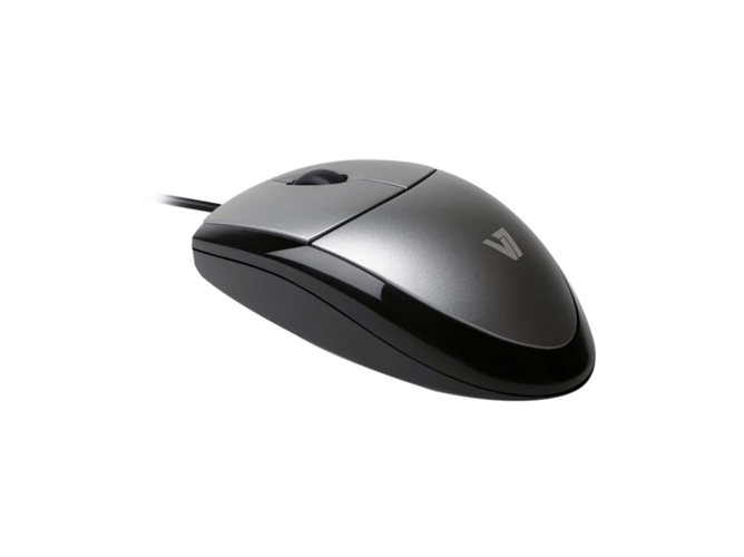 Ratón V7 MV3000010-5EC (Óptico - 1000 dpi - Negro)