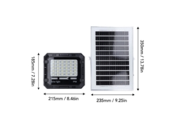 2026-as-luz Solar Led Exterior Impermeable 100w 30led Batería 4000mah Para Shed A500