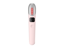 Masajeador ocular microeléctrico (rosa) para ojeras y arrugas.