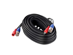 Cable Bnc 2 En 1 Para Cctv De 18,3 M (60 Pies) Para Cámaras De Seguridad Dvr, Vídeo Y Alimentación