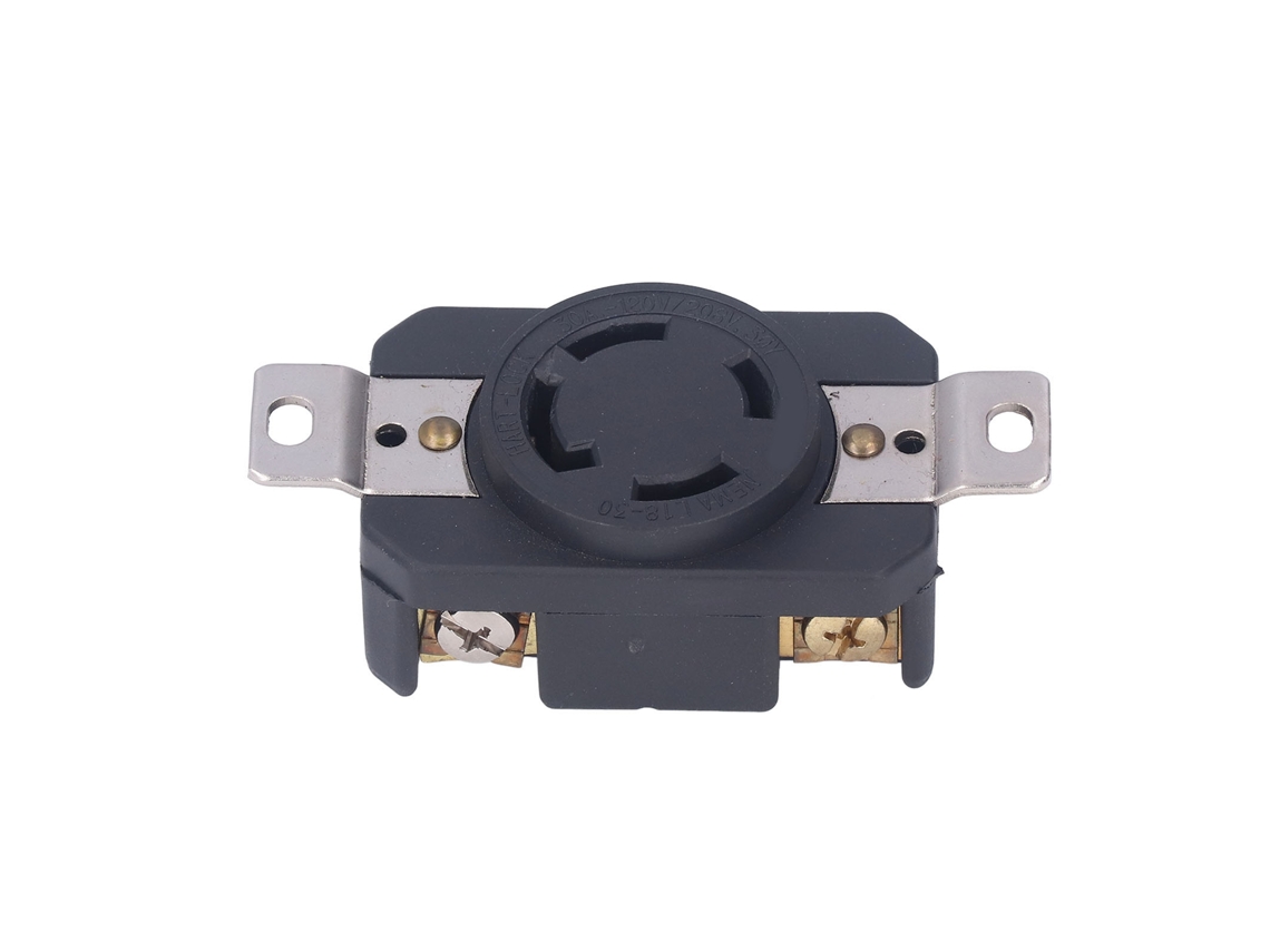 2026velora-conector Industrial Hembra De 4 Huecos 30a 120/208v Receptáculo Antideslizante Estándar Ee.uu.