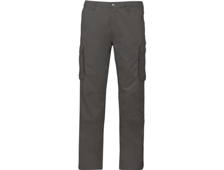 Pantalones para Hombre KARIBAN (52 - Algodón - Gris)