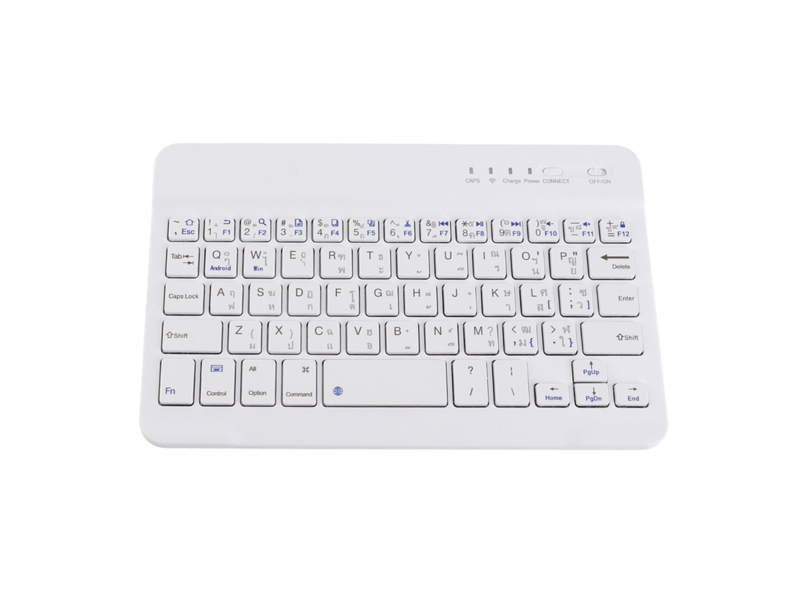 Teclado Bluetooth Sem Fio Ultra Fino Com Pés De Tesoura 40h Thai Inglês Compatível Android/win