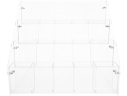 Portalápices De Acrílico Transparente De 4 Niveles, Organizador Multifuncional Para Lápices Y Pinceles.