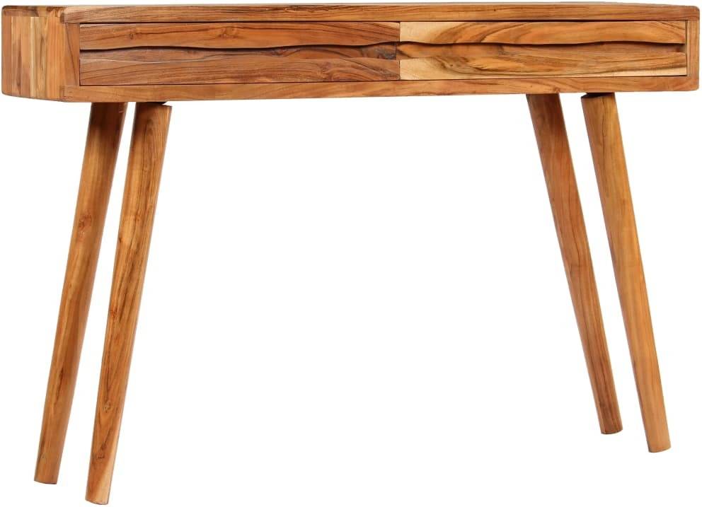 Mesa Consola Vidaxl madera maciza acacia cajones tallados 118x30x80cm muebles art planet