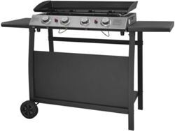 Parrilla de barbacoa HAPPY GARDEN Valencia 4 quemadores 10Kw con carro