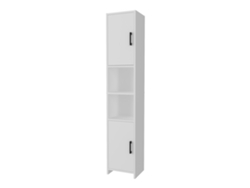 Mueble de baño alto Rautrina con 2 puertas 180x35x30 cm blanco [EN.CASA]