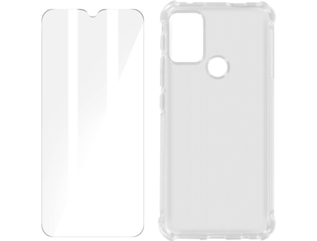 Kit Funda + Protector de Pantalla Motorola Moto G50 AVIZAR Cristal Templado (Transparente)