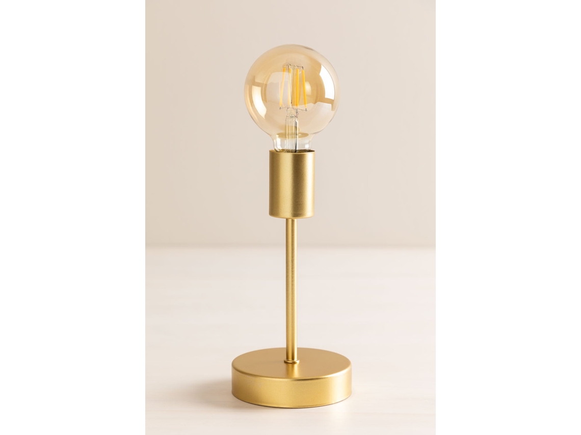 LÃÂ¡mpara de Mesa SKLUM (Dorado - 30 cm - PlÃÂ¡stico y Hierro - E27)