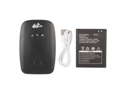 Punto De Acceso Wifi Móvil 4g De Alta Velocidad, Router Portátil Mini Lte Ligero, Color Negro