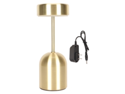 2026-lámpara De Mesa Inalámbrica Led Con Control Táctil, 3 Temperaturas, Regulable Y Recargable, Oro