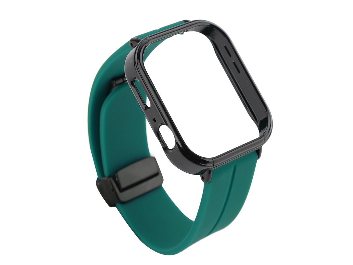 Correa de reloj con funda protectora de silicona negra para Watch Fit 3
