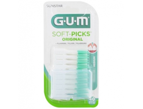 Sunstar Gum Soft Picks Comfort Flex Medium Cool Mint 40 Unidades
