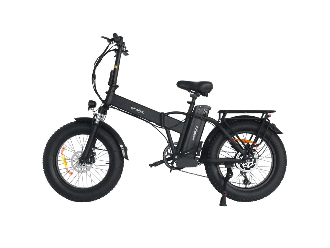 Bicicleta eléctrica F21 Pro con motor de 250 W, batería de 48 V y 12,5 Ah, neumáticos de 20 x 4 pulgadas, color negro Windgoo