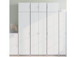 Aparador Alto | Mueble De Comedor | Buffet Alto Madera De Ingeniería Blanco 70x42,5x185 Cm Wsd30847