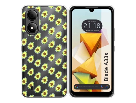 Funda Silicona para Zte Blade A33s diseño Aguacate Dibujos