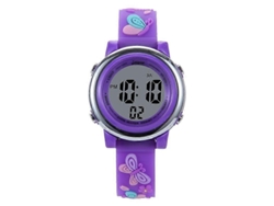Reloj electrónico deportivo multifuncional Jnew A86628 Hengrongshen con diseño de mariposa en 3D y dibujos animados para estudiantes, LED, resistente al agua