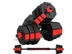 Conjunto de Mancuernas FITNESS TECH 2 en 1 octogonal (20 kg)