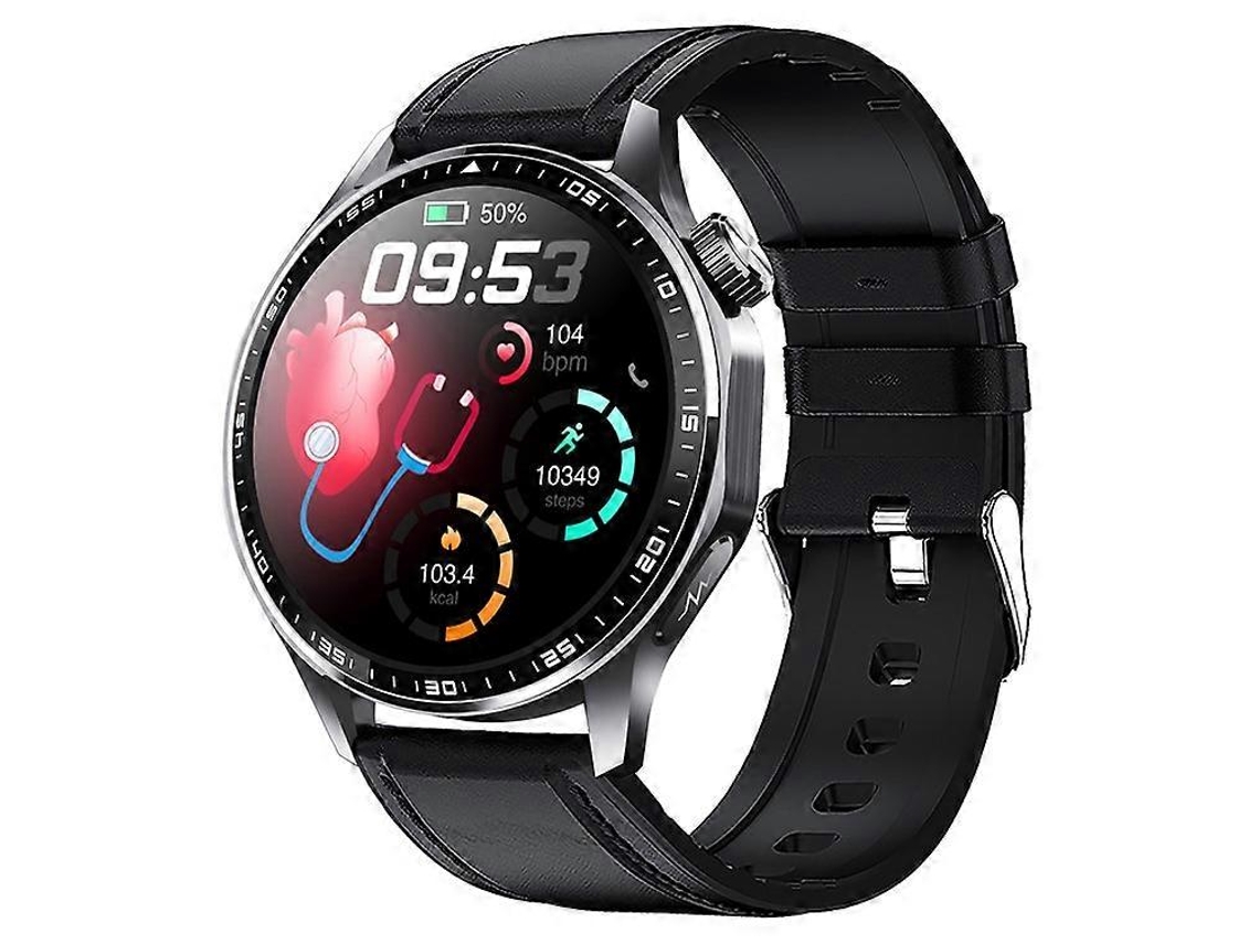 Reloj inteligente F210 con monitor de frecuencia cardíaca y presión arterial, pantalla de 1,55 pulgadas, ECG, llamadas Bluetooth Ly Ebike