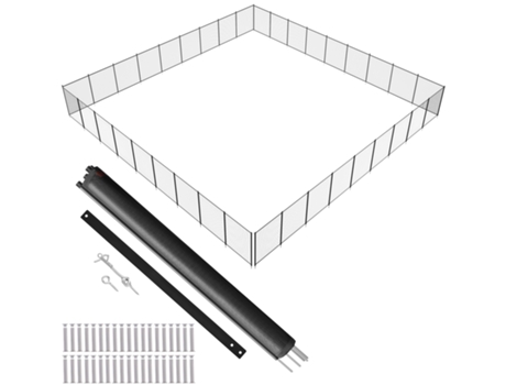 Valla de piscina desmontable VEVOR, barrera para piscina enterrada al aire libre, 1,21x32,91m