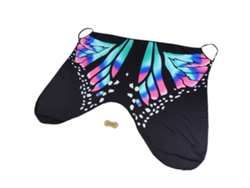 Cubrebibikini Con Estampado De Mariposas Para Una Ropa De Playa Cómoda Y Elegante - Azul