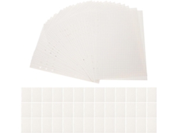 6 Hojas De Recambio De Papel Cuadriculado Para Carpetas, Cuadernos Y Libretas Rayadas.