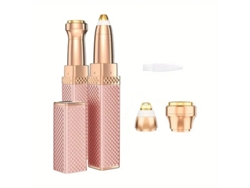(negro) Afeitadora De Labios Multifuncional 2 En 1 Con Luz Led, Dispositivo De Depilación Para Mujeres