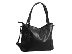 Bolso De Hombro Para Mujer De Piel Sintética, De Gran Capacidad, Elegante Y Ligero, Color Negro.