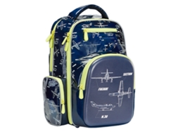 Mochila Escolar Para Niños Niñas Con Tecnología De Compresión 3d Y Múltiples Compartimentos Negro L