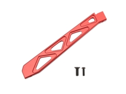 Ymsl Refuerzo De Chasis Delantero De Aluminio Para Coches Rc Arrma 1/7 1/8 Soporte De Chasis Rojo Hxl