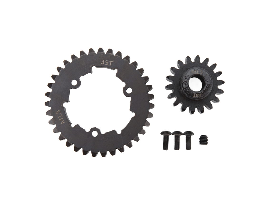 Mali conjunto de Engrenagens de Motor Rc Aço 35t para Traxxas X Maxx 6s 8s Carro Rc 1/5 18t