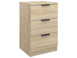 Mesa de Cabeceira LOVELY HOME Mesinha 40X36X65 Cm Cor Carvalho Sonoma