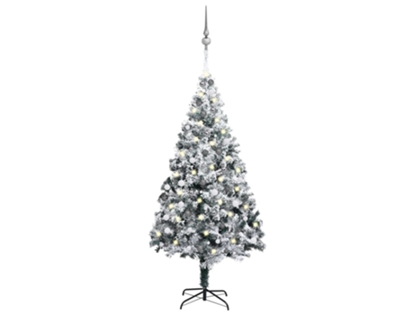 Árbol de Navidad VIDAXL preiluminado con luces y bolas verde (240 cm)