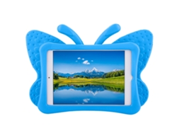Funda protectora anticaída EVA 3D para iPad Mini 1/2/3/4 Azul Claro Dorado