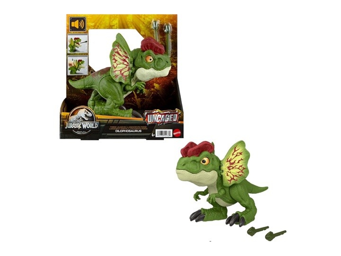 Dilofosaurio rugiente de Jurassic World Hnt66/1 Mattel