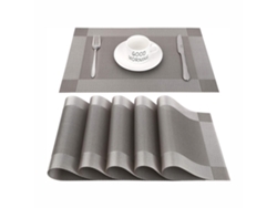 Juegos de mesa lavables de PVC, juego de 6, antideslizantes y resistentes TRUYUETY