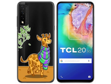 Carcasa TCL 20 5G TUMUNDOSMARTPHONE Dibujos Transparente Multicolor