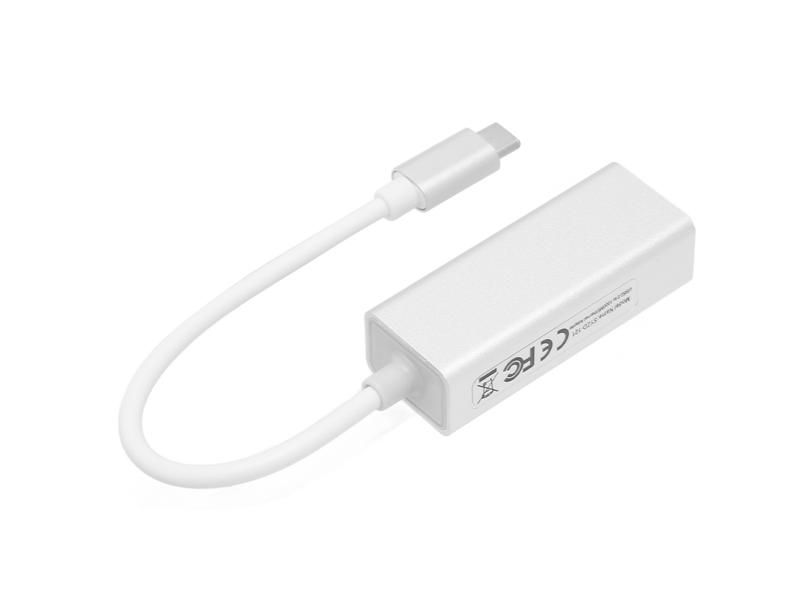 Baoj-2026adaptador Usb C Para Rj45 Ethernet 1000m Sem Controlador Plug Play Alumínio Para Notebook Rede Lan