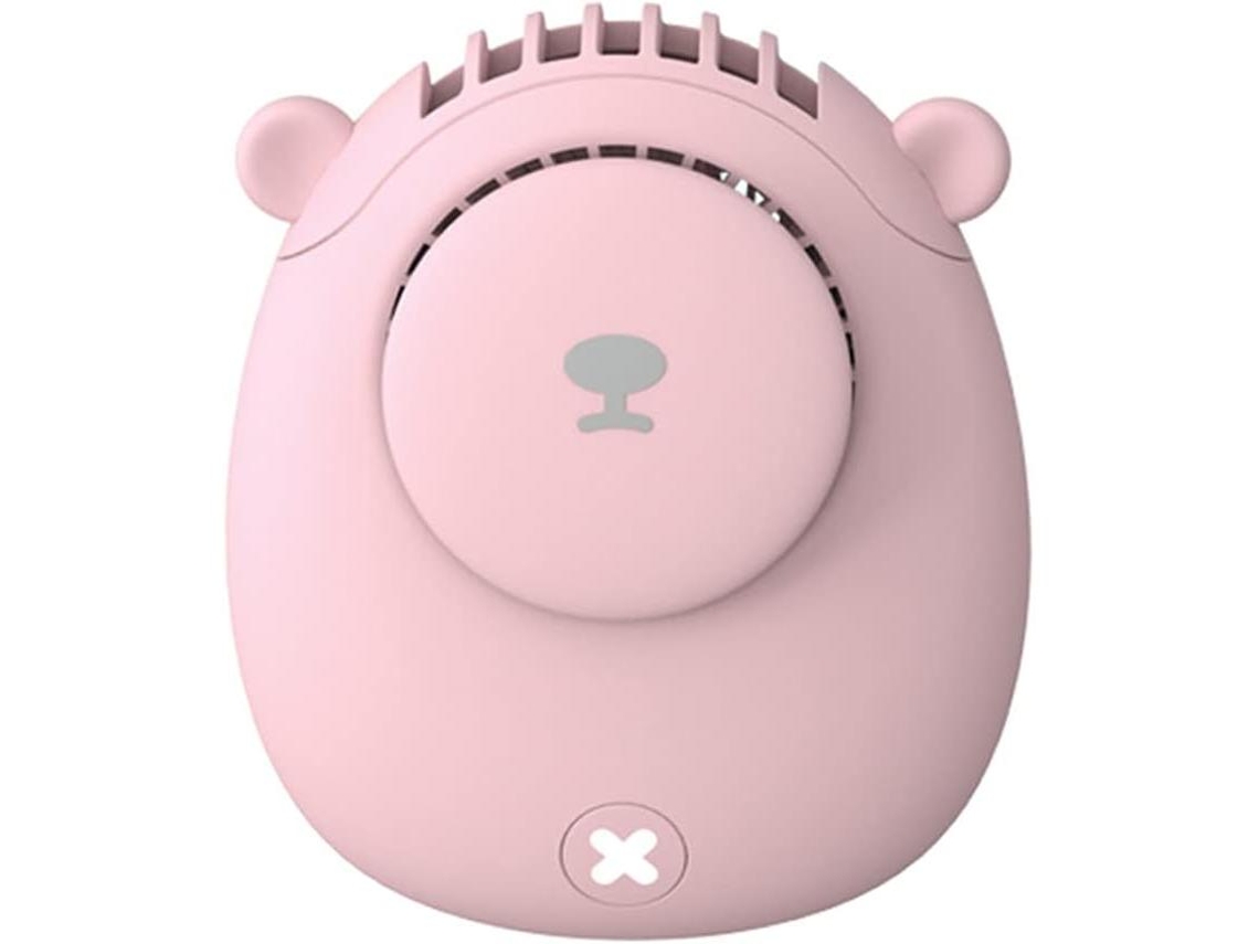 Este pequeño ventilador de cuello portátil está diseñado para hombres y mujeres con estilo, y es apto para uso en interiores y exteriores.