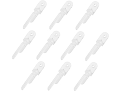Mobutofu Conjunto De 10 Ganchos De Plástico Para Varão De Cortina, Práticos Para Reparo De Trilhos,