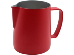 Jarra De Espuma Linjou De Acero Inoxidable De 600 Ml, Roja, Para Café, Latte Y Leche.