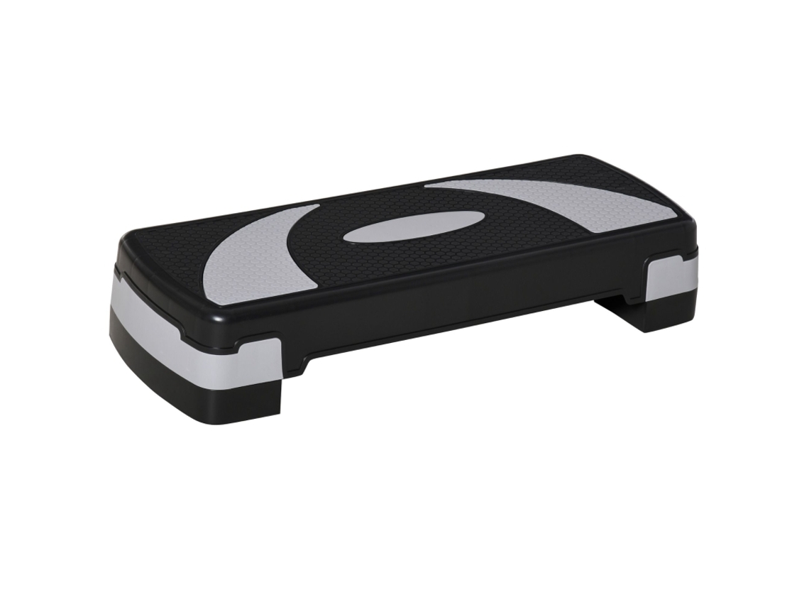 Tabla de Step, Stepper Aeróbico, Altura Ajustable 10/15/20 cm, Equipo de Ejercicio para Casa para Usar hasta 150 kg, 80x31 cm