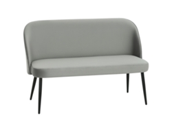 Sofá Moderno 2 Plazas, Metal Madera, Poliéster, 127x63x84.5cm