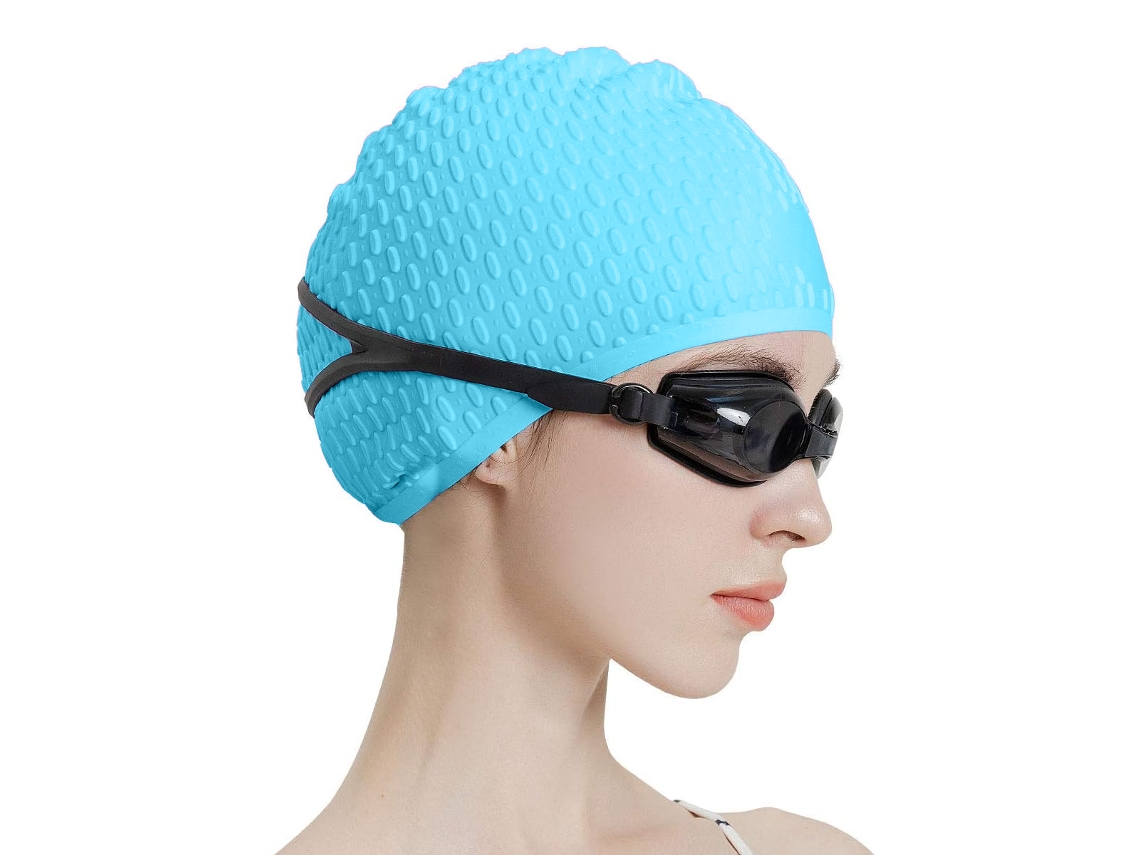 Gorro de silicona para cabello rizado/corto/mediano/largo