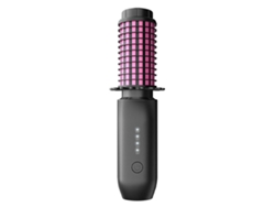 Cepillo alisador inalámbrico, práctico minicepillo portátil de viaje para mujeres, rizador recargable por USB con iones negativos.