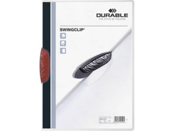 Carpeta DURABLE Swingclip (28.5x28.5cm - Rojo - A4)