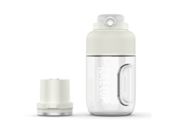 Exprimidor eléctrico portátil de gran capacidad, inalámbrico, con carga USB, ideal para viajes y tareas del hogar (blanco)